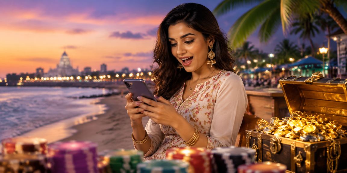 Mobile Andar Bahar Gameplay User playing card game on mobile device with clear betting options
